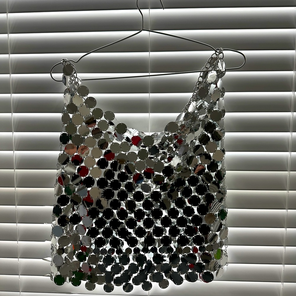 12th Tribe Silver Disco Skirt! 🪩 Brand new! Size large! - Picture 2 of 8